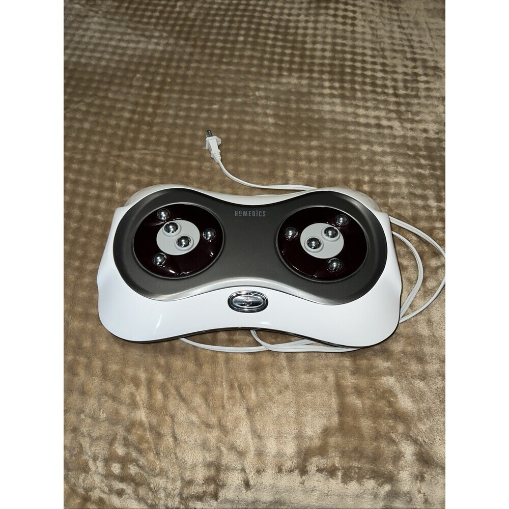 HoMedics Heated Rolling Foot Massage Machine, 4 Massage Heads, Electric